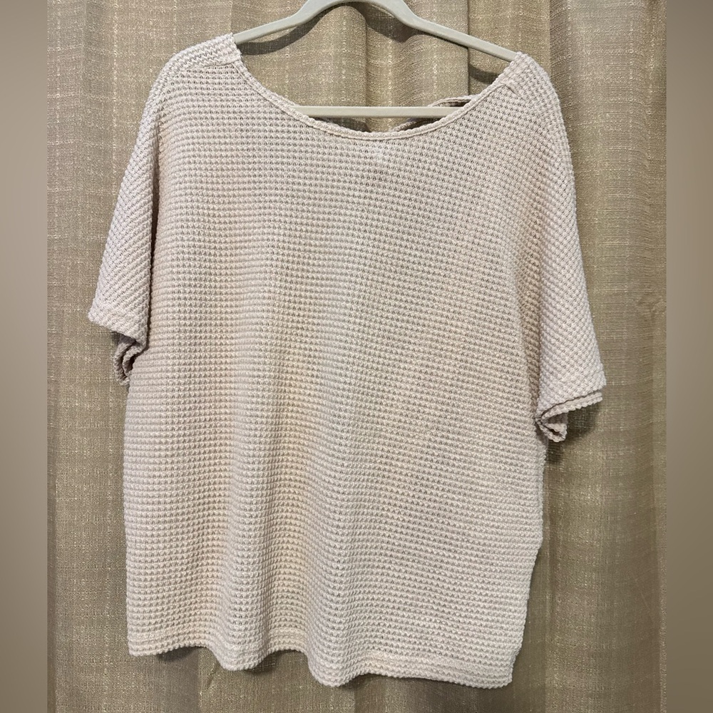 SHEIN  L Cream Knit Top